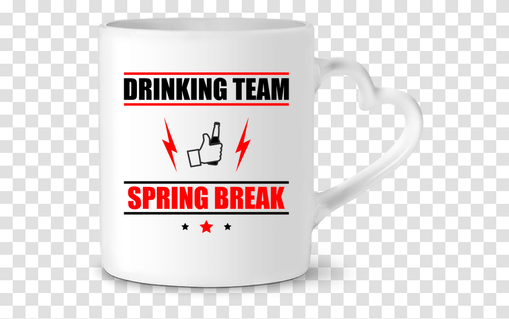 Mug Coeur Drinking Team Spring Break Par Benichan Coffee Cup, First Aid, Soil Transparent Png