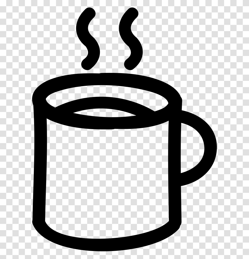 Mug Outline Coffee Mug Outline, Coffee Cup, Lamp, Stencil, Tin Transparent Png