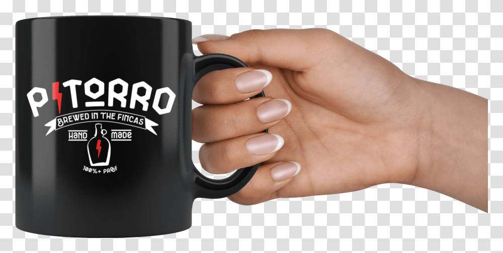 Mug, Person, Human, Coffee Cup, Nail Transparent Png