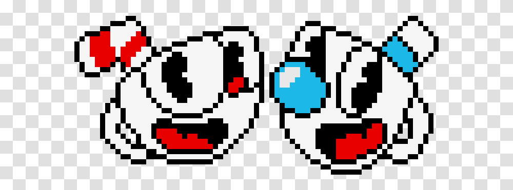 Mugman Pixel Art, Rug, Pac Man Transparent Png