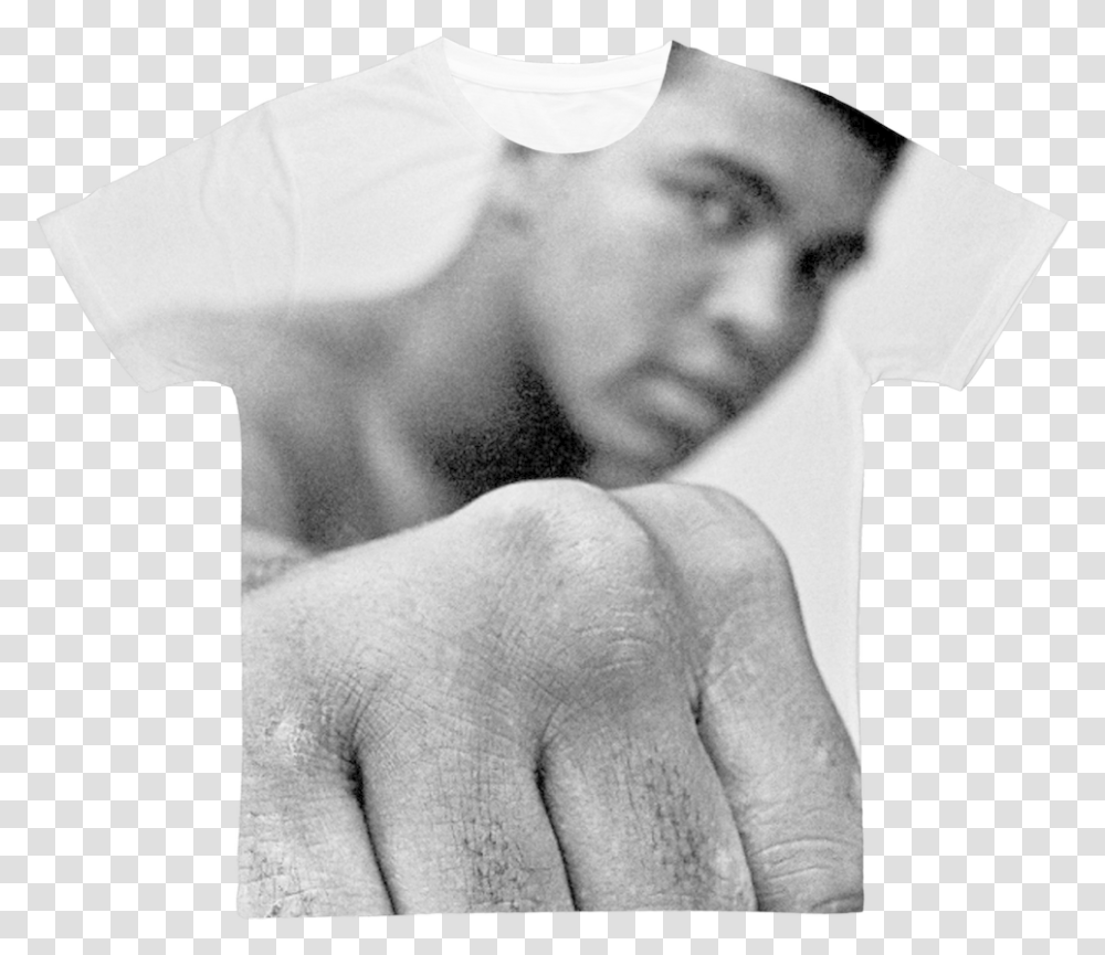 Muhammad Ali Classic Sublimation Adult T ShirtClass Muhammad Ali, Finger, Hand, Person, Human Transparent Png