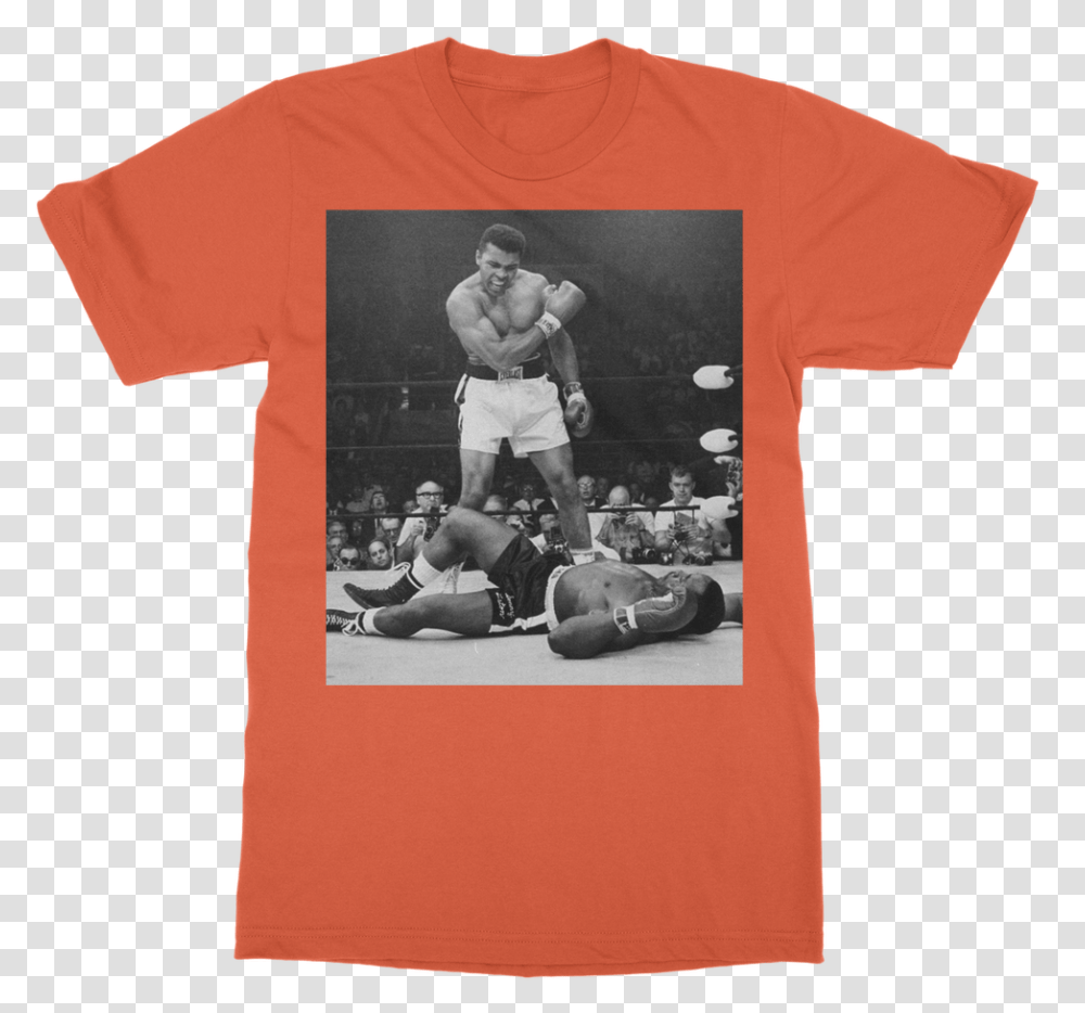Muhammad Ali Knocks Out Sonny Liston Classic Adult Muhammad Ali Whats My Name, Apparel, Person, Human Transparent Png