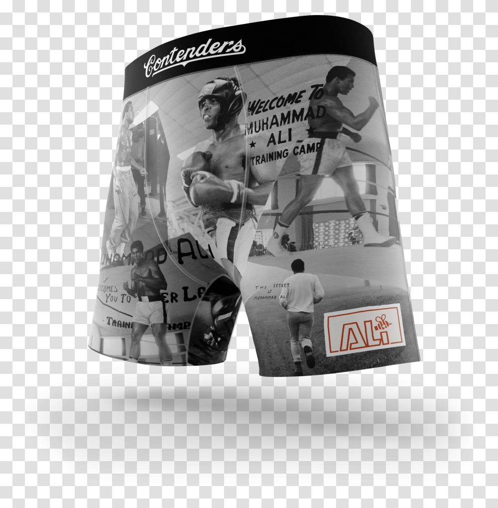 Muhammad Ali Training CampClass Underpants, Person, Newspaper Transparent Png