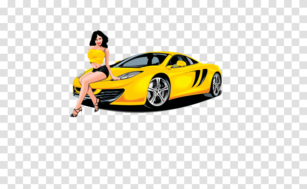 Mujer Carro Freetoedit Birthday Car Clipart, Person, Vehicle, Transportation, Sports Car Transparent Png