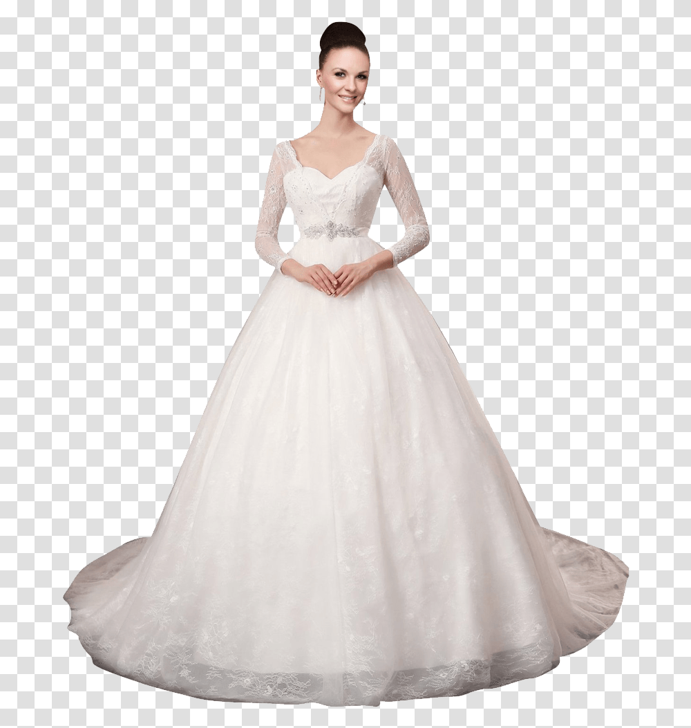 Mujer En Su Boda, Apparel, Wedding Gown, Robe Transparent Png
