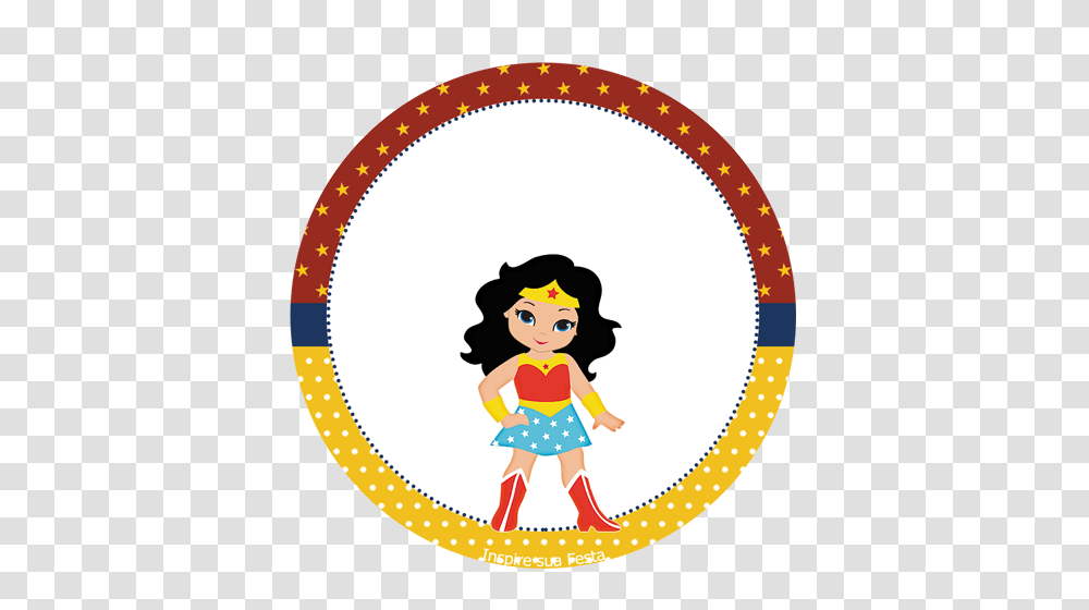 Mujer Maravilla Chibi Wrappers Y Toppers Para Imprimir Gratis, Label, Face, Person Transparent Png