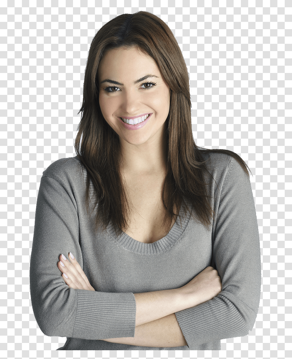 Mujer Mujer Pessoa Sorrindo, Sleeve, Person, Female Transparent Png