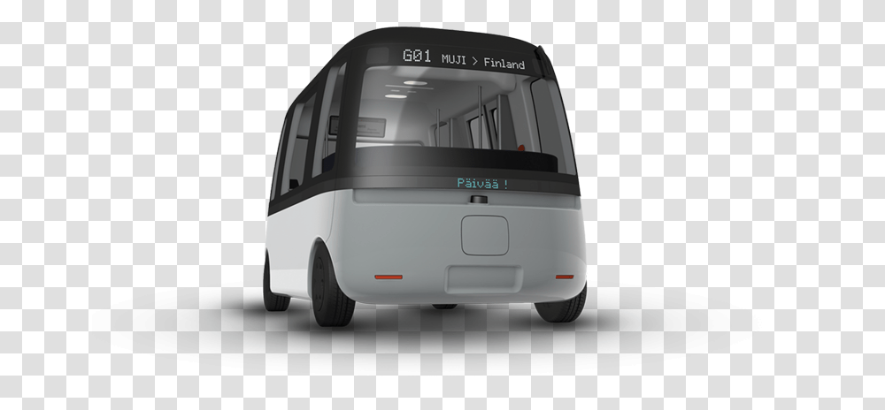 Muji Self Driving Car Gacha Bus, Vehicle, Transportation, Van, Caravan Transparent Png