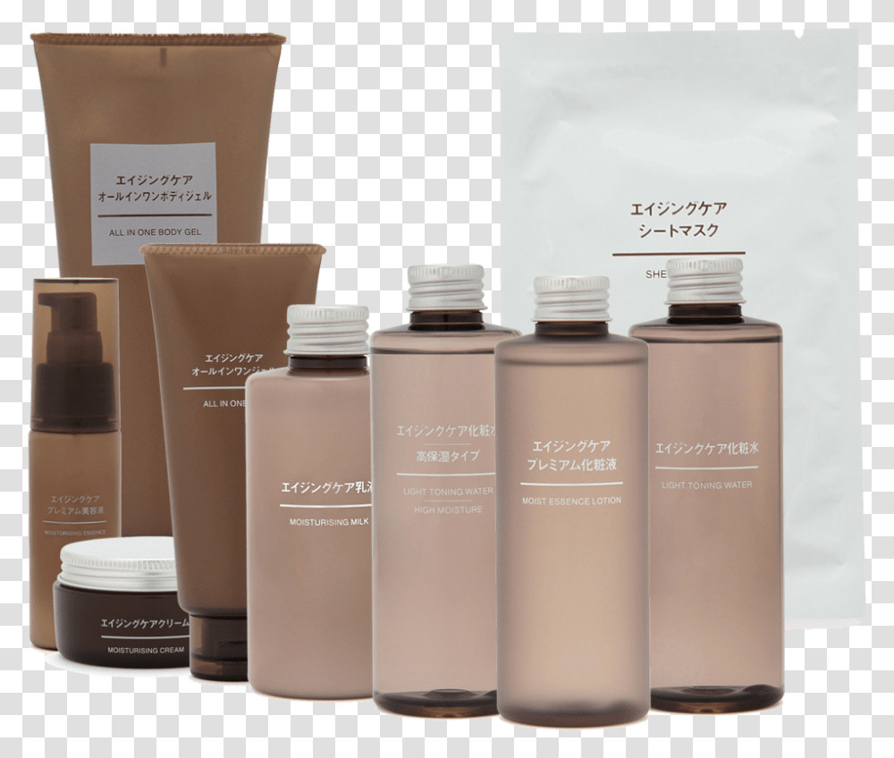 Muji Skincare Review, Bottle, Cosmetics, Cylinder, Perfume Transparent Png