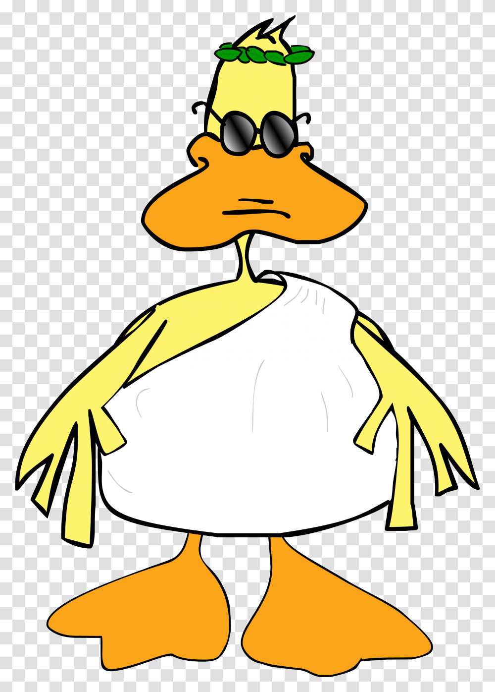 Mukky Duck Toga Party Duck, Silhouette, Person Transparent Png