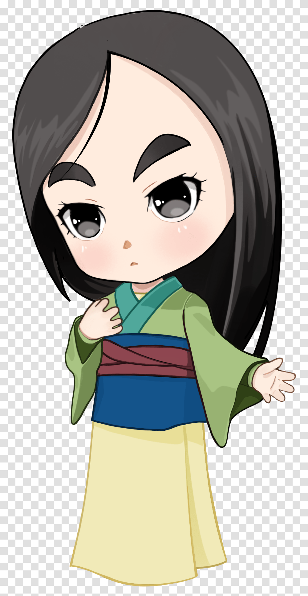 Mulan Disney Princess By Cathpalug On Etsy Clip Art, Apparel, Robe, Fashion Transparent Png