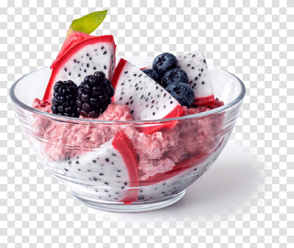 Mulberry Dragon Fruit Frutti Di Bosco, Ice Cream, Dessert, Food, Creme Transparent Png