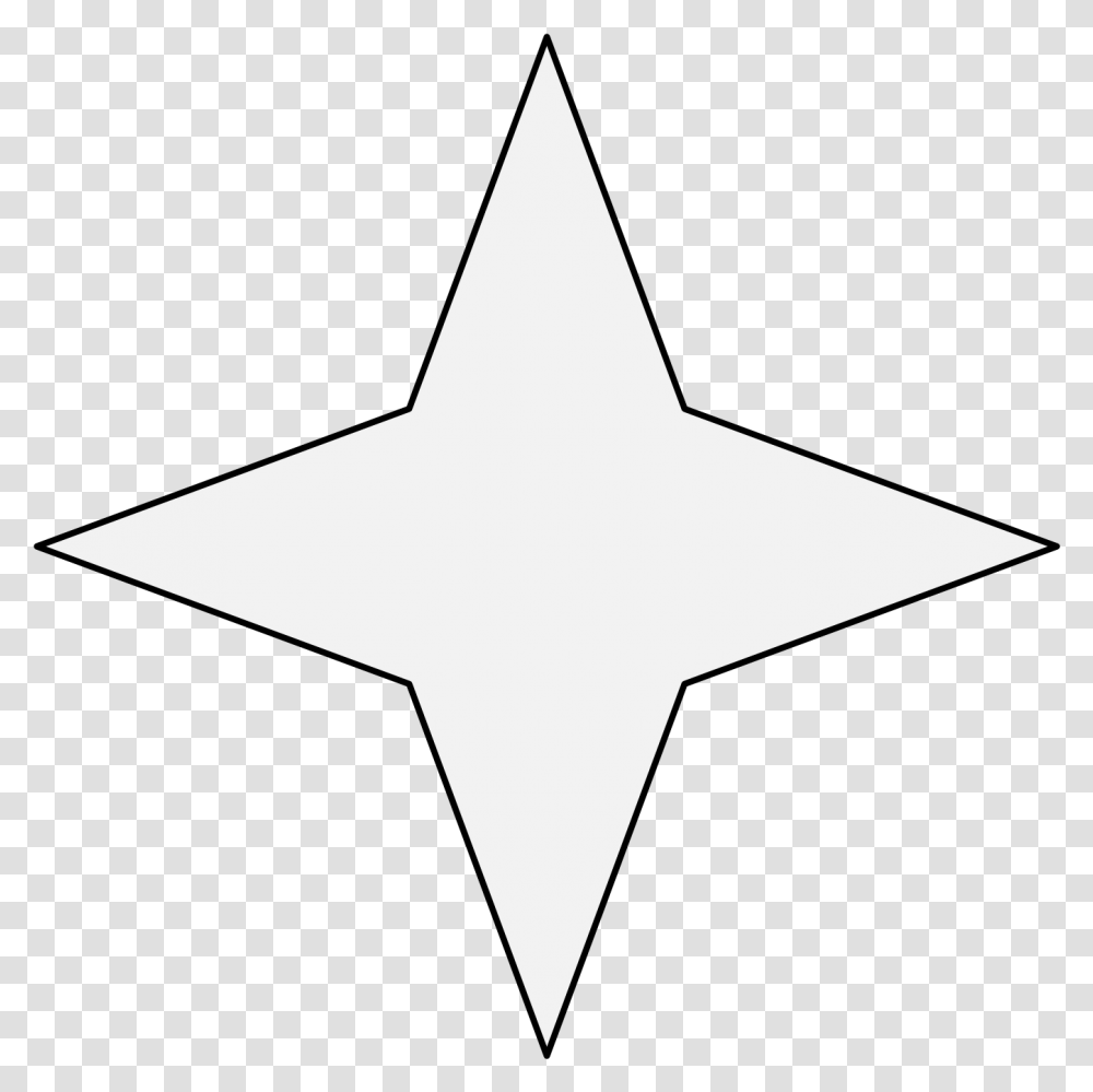 Mullet Star 4 Points, Symbol, Star Symbol, Cross Transparent Png