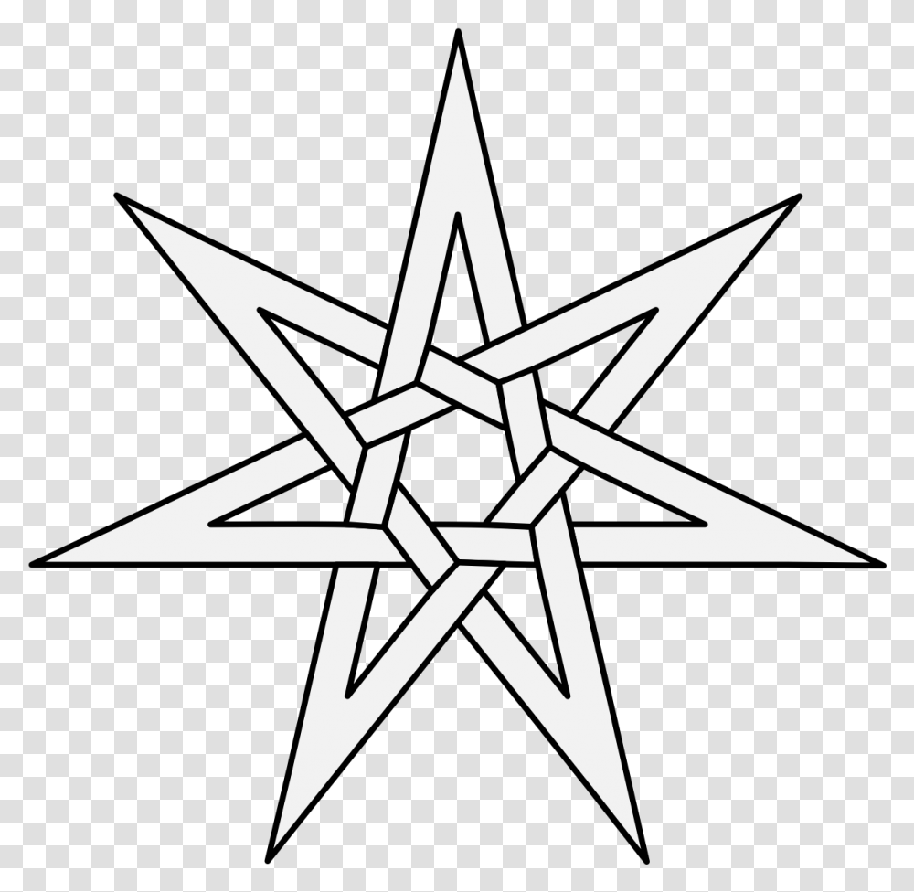 Mullet Traceable Heraldic Art Star 7 Points, Cross, Symbol, Star Symbol, Airplane Transparent Png