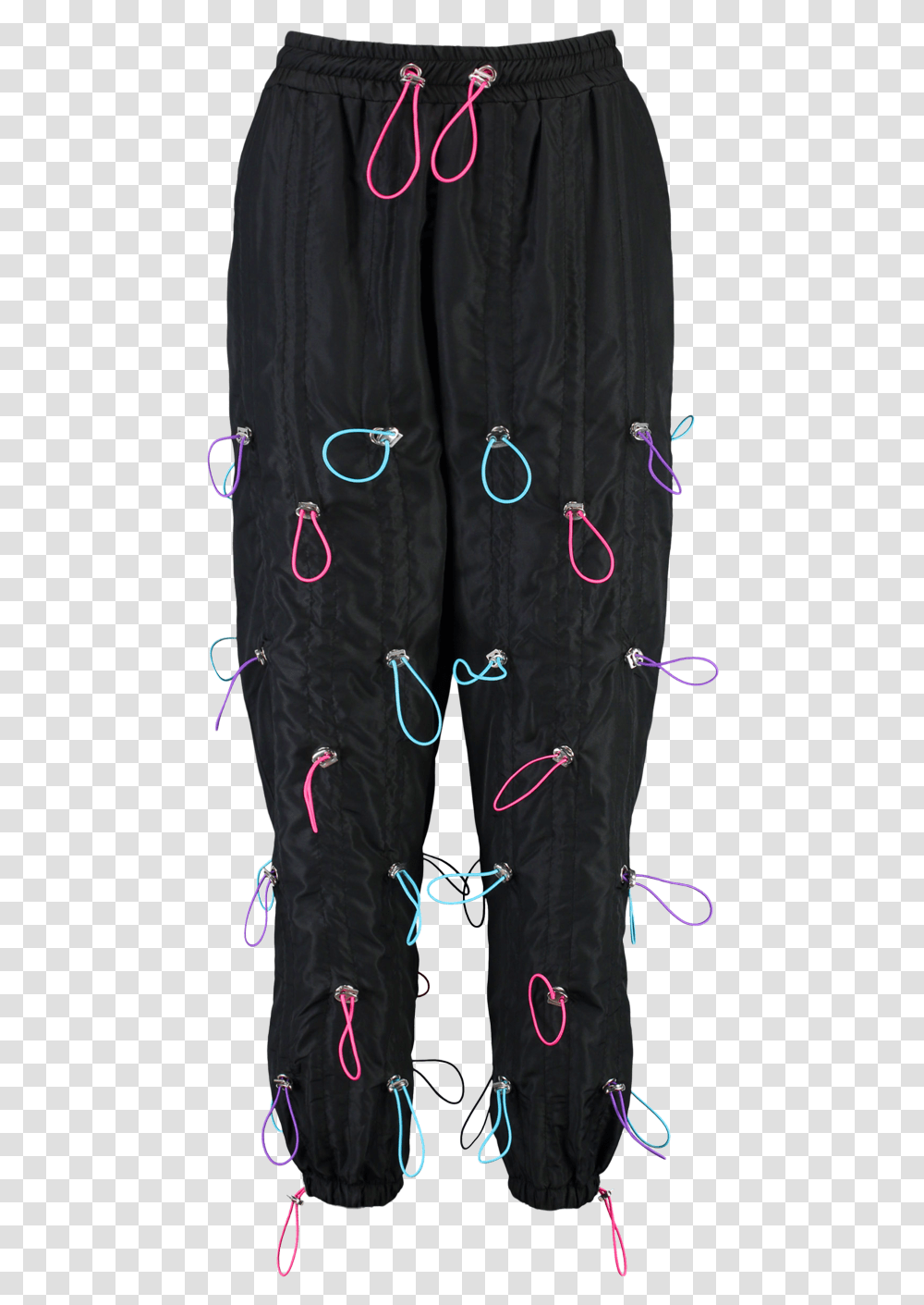 Multi Bungee Cord Detail Joggers Sweatpants, Clothing, Pillow, Cushion, Shorts Transparent Png