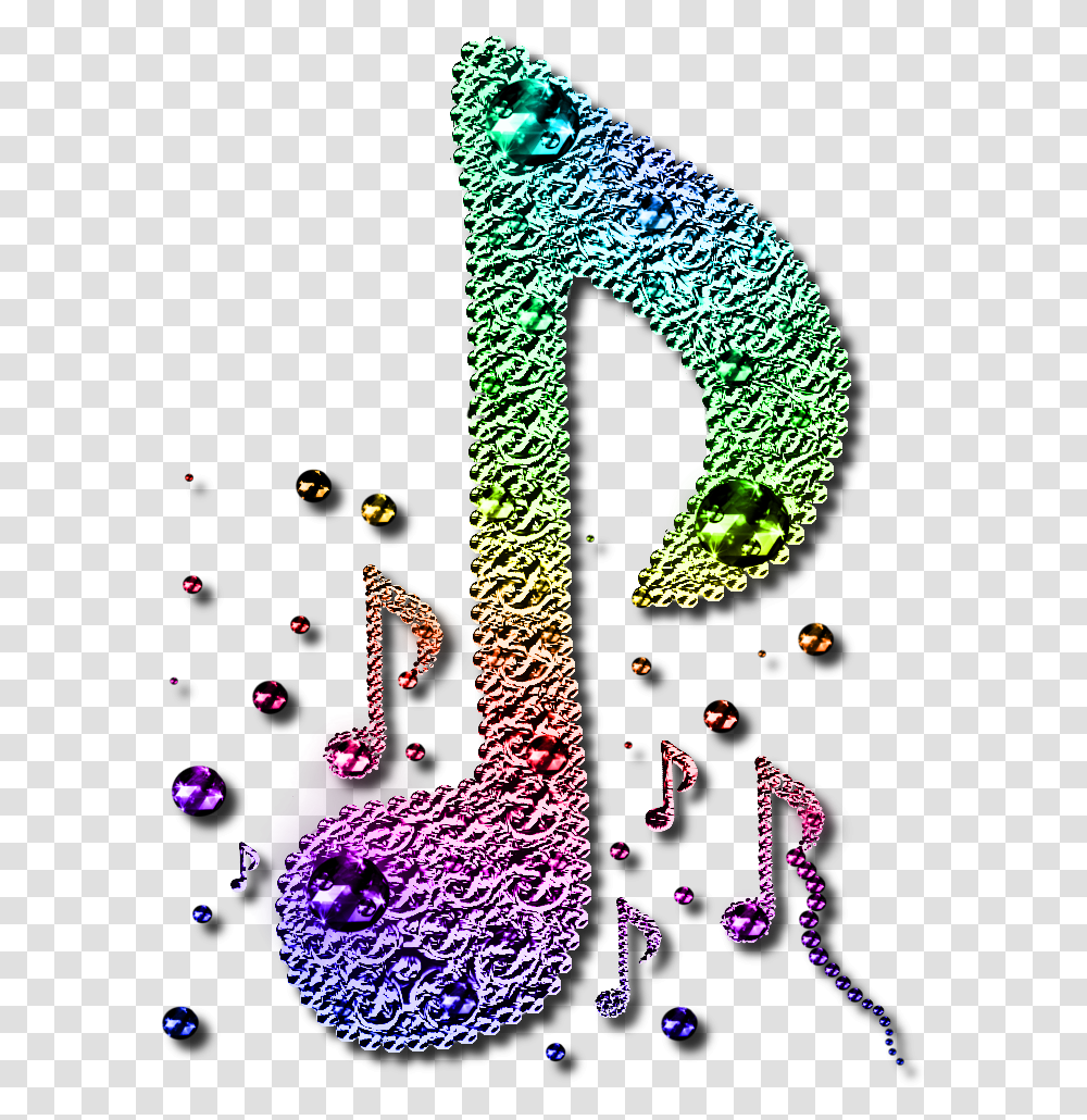 Multi Coloured Plated Musical Notes Design 5 By Jssanda Color Musical Notes Clipart, Alphabet, Number Transparent Png