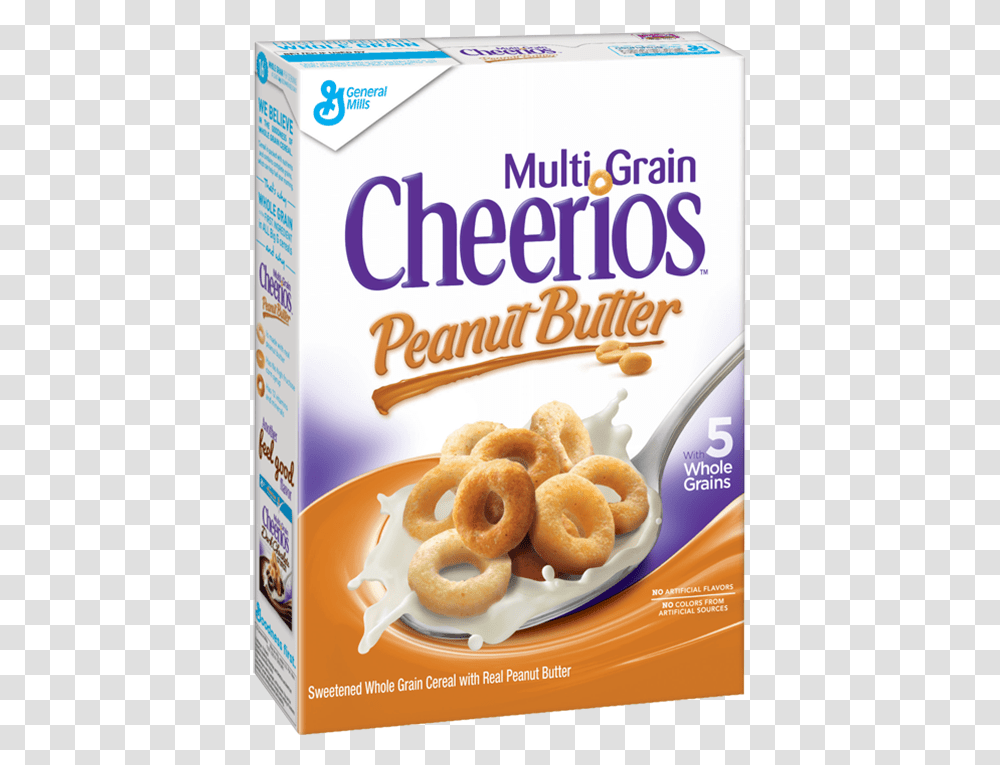 Multi Grain Cheerios 9 Oz, Bread, Food, Bagel, Donut Transparent Png