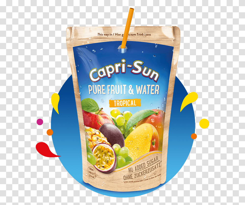 Multi Vitamin Capri Sun, Food, Plant, Fruit, Juice Transparent Png