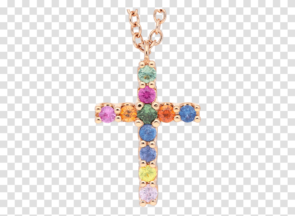 Multicolor Cross Pendant Locket, Symbol, Crucifix Transparent Png