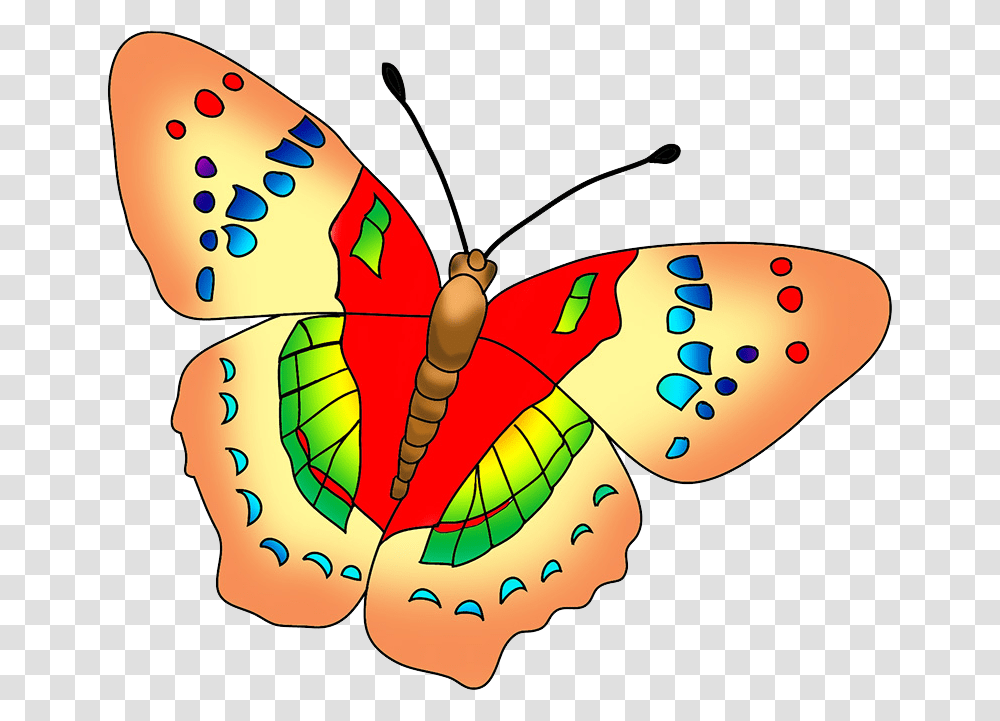 Multicolored Butterfly Image Beautiful Butterfly Clip Art, Insect, Invertebrate, Animal, Pattern Transparent Png