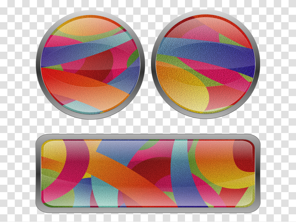 Multicolored Film Grained Buttons Circle, Rug, Purple Transparent Png