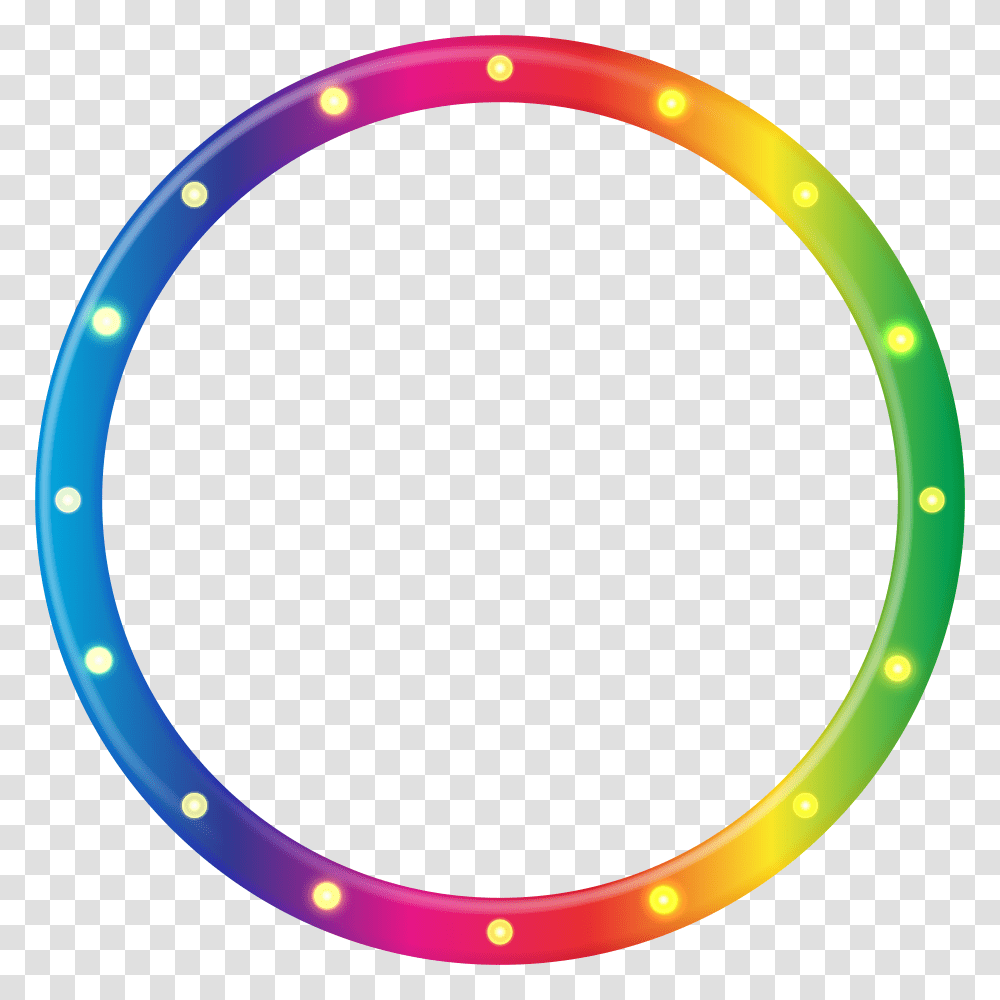 Multicolored Round Border Frame Clip Art Gallery, Light, Pattern Transparent Png
