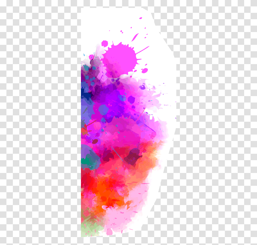 Multicolored Splash Watercolor Blot, Purple, Modern Art Transparent Png