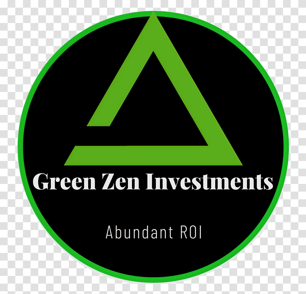 Multifamily Investing Green Zen Investments Vertical, Triangle, Symbol, Logo, Trademark Transparent Png