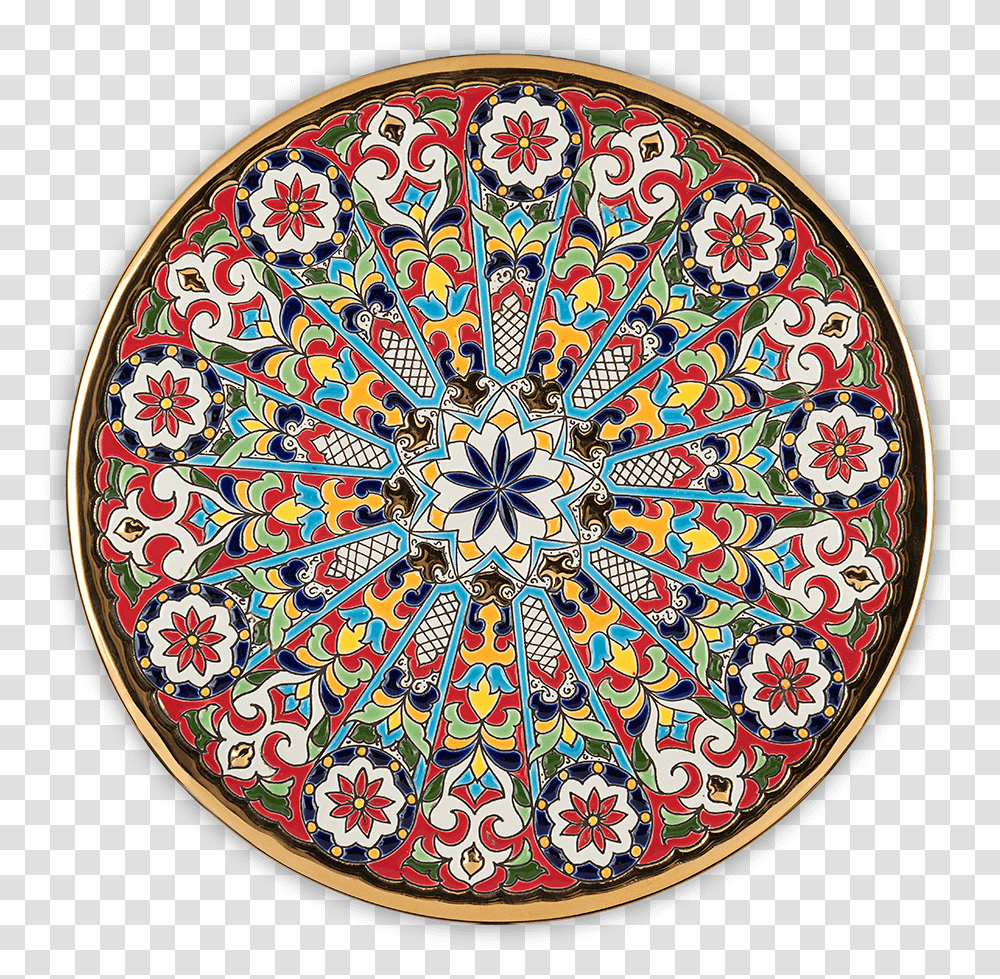 Multihued Floral Decorative Circle, Rug, Pattern, Ornament Transparent Png