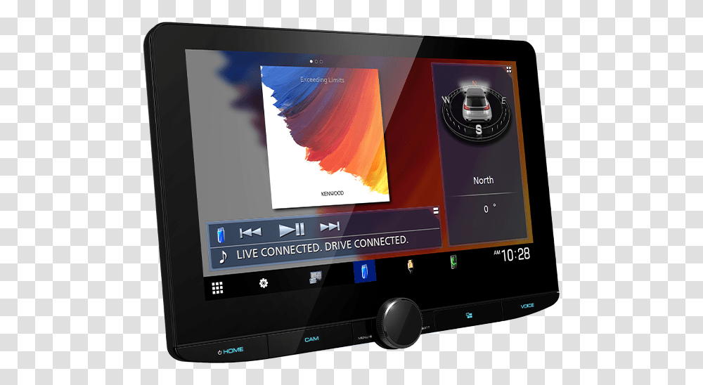 Multimedia And Navigation Car Electronics Kenwood, Monitor, Screen, Display, Computer Transparent Png