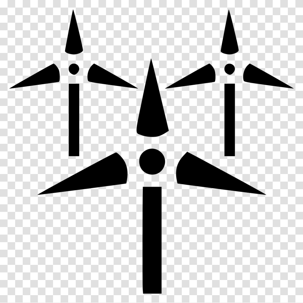 Multiple Windmills, Cross, Stencil, Star Symbol Transparent Png