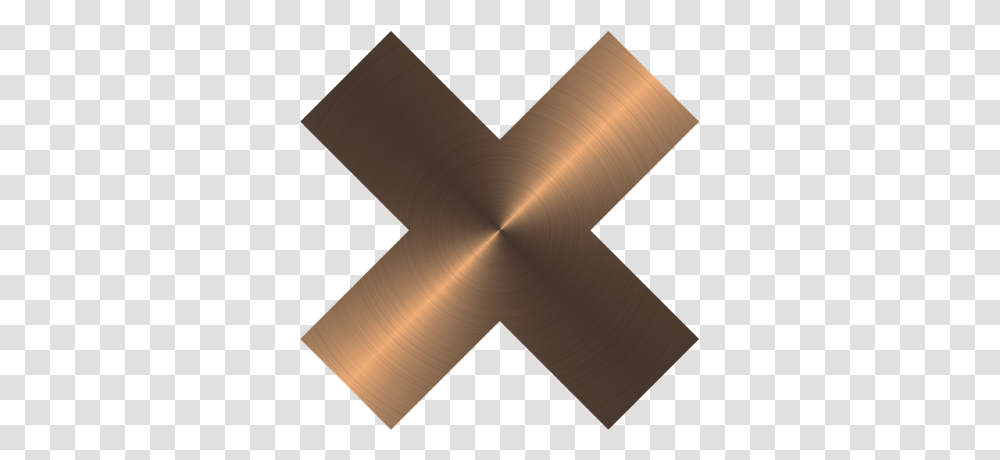 Multiplication Sign Flat Brushed Circular Copper Metallic Metal, Lamp, Logo, Trademark Transparent Png