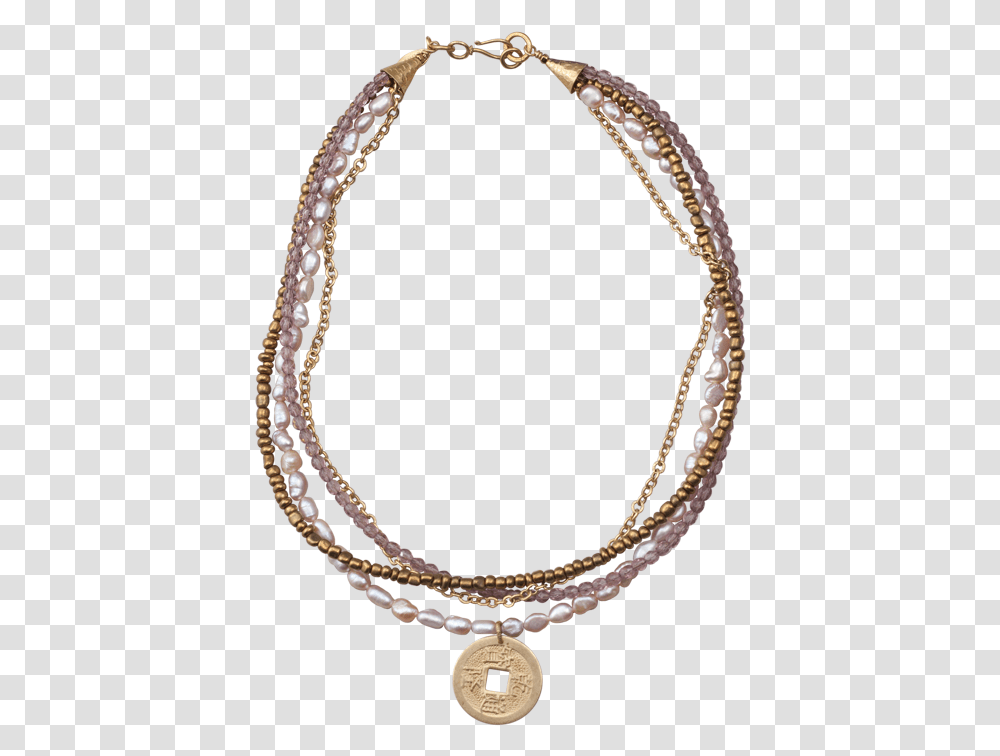 Multistrand With Coin Pendant NecklaceClass Lazyload Necklace, Jewelry, Accessories, Accessory, Bead Necklace Transparent Png