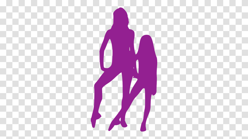 Mum And Child Dancing, Purple, Alphabet, Label Transparent Png