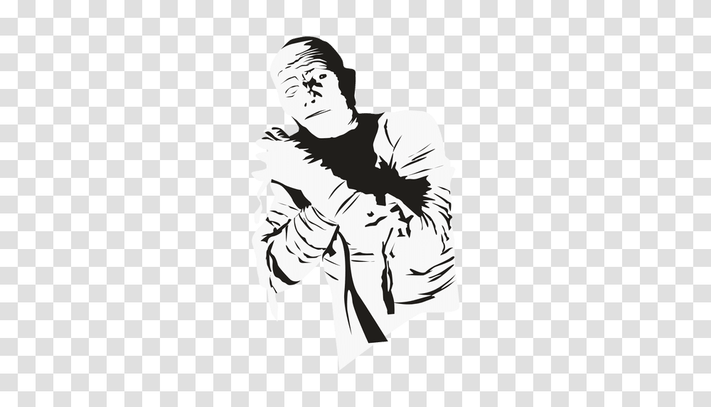Mummy Cartoon, Person, Hand, Photography, Stencil Transparent Png