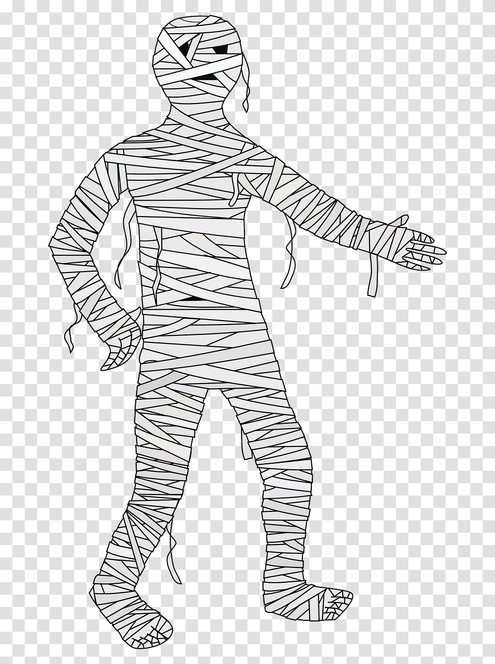 Mummy Clipart, Person, Human, Astronaut, Drawing Transparent Png
