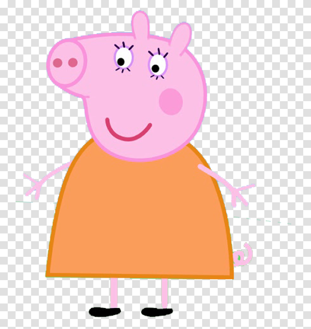 Mummy Peppa Pig Character, Mammal, Animal, Toy Transparent Png