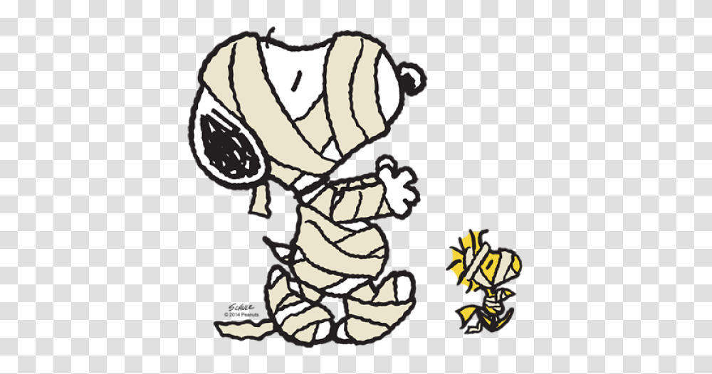 Mummy Snoopy Woodstock Peanuts Snoopy Snoopy, Animal, Sea Life, Snake, Reptile Transparent Png