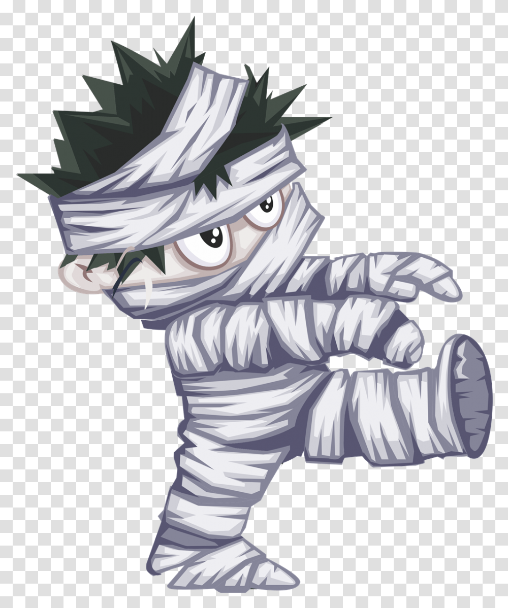 Mummy To Use Clipart Sketch Halloween Cartoon Character, Person, Human, Astronaut Transparent Png