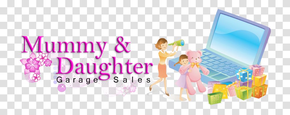 Mummy & Daughter Garage Sales New Prada Logo Jacquard Doll, Person, People, Computer Keyboard, Laptop Transparent Png