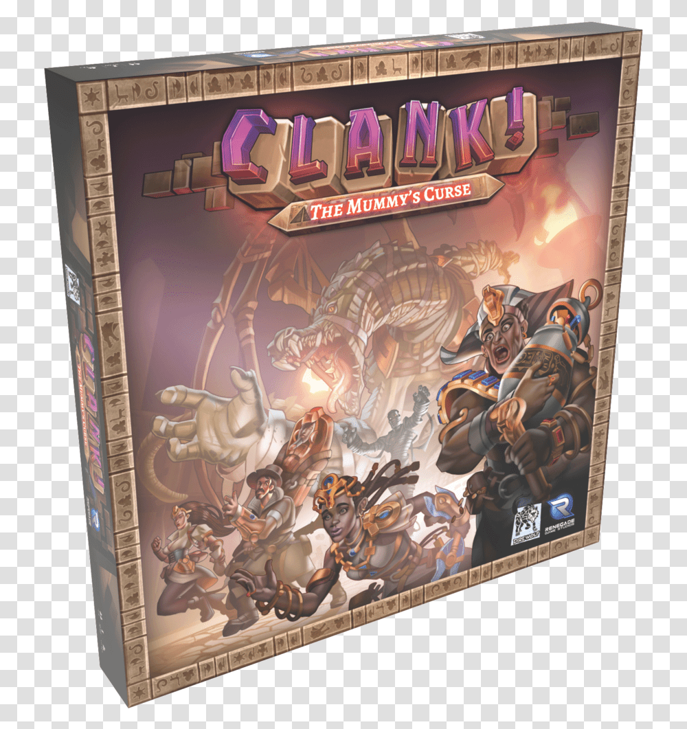 Mummys Curse 3d Small Square Clank Board Game Expansion, Poster, Advertisement, Person, Human Transparent Png