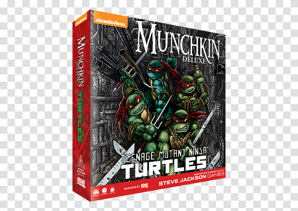 Munchkin Teenage Mutant Ninja Turtles Deluxe, Poster, Advertisement, Flyer, Paper Transparent Png