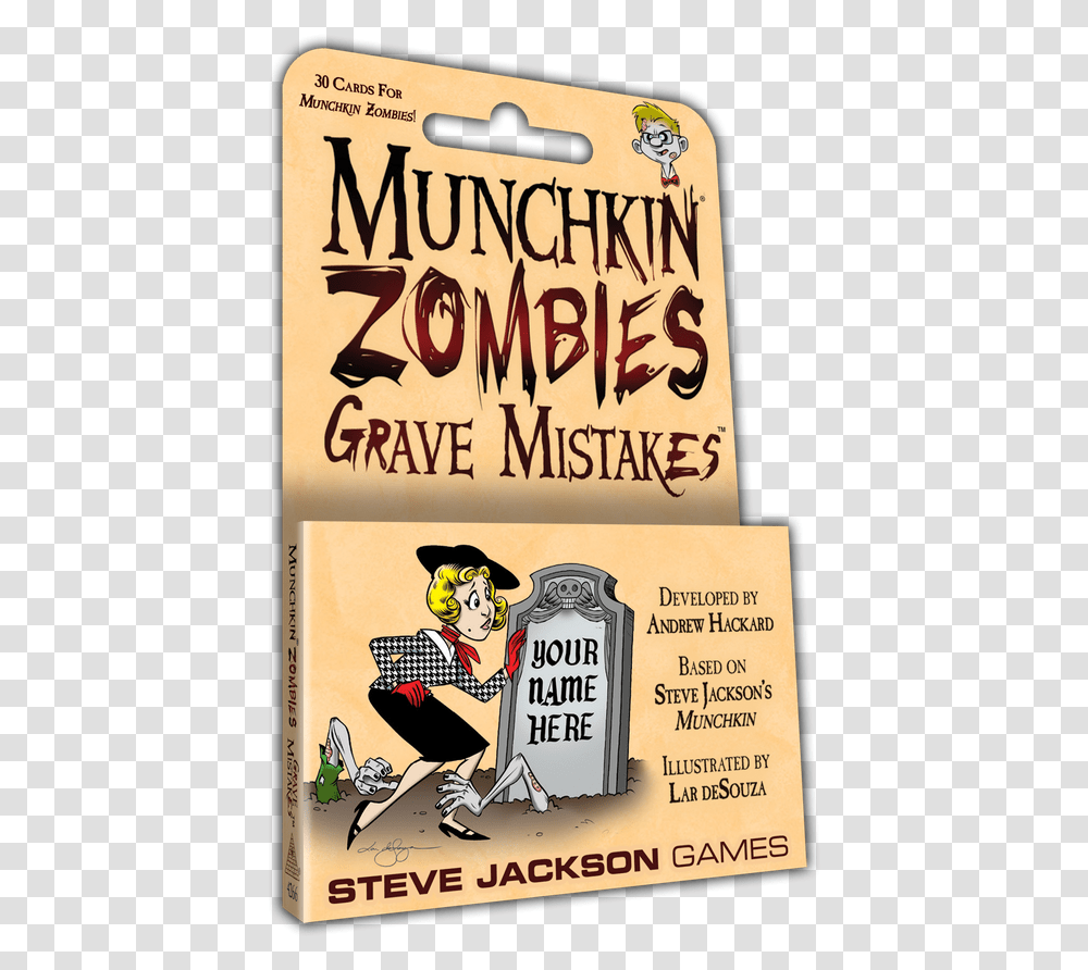 Munchkin Zombies Grave Mistakes Boardgame Space Munchkin, Advertisement, Poster, Flyer, Paper Transparent Png