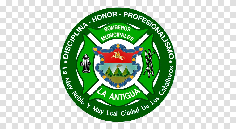 Municipal Fire Department Of La Antigua Guatemala - Revue Fire Department, Logo, Symbol, Trademark, Badge Transparent Png