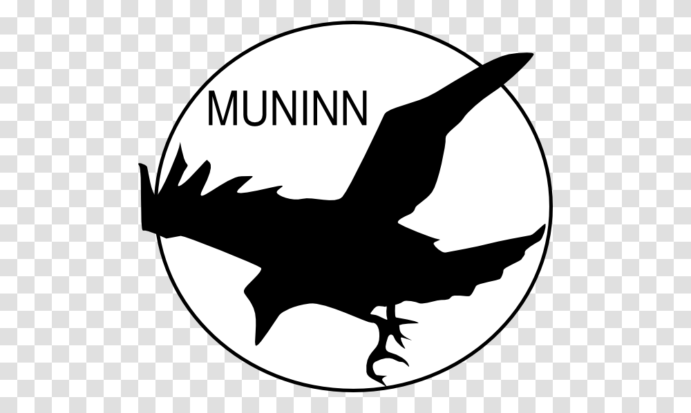 Muninn Matt P Clip Art, Stencil, Silhouette, Logo Transparent Png