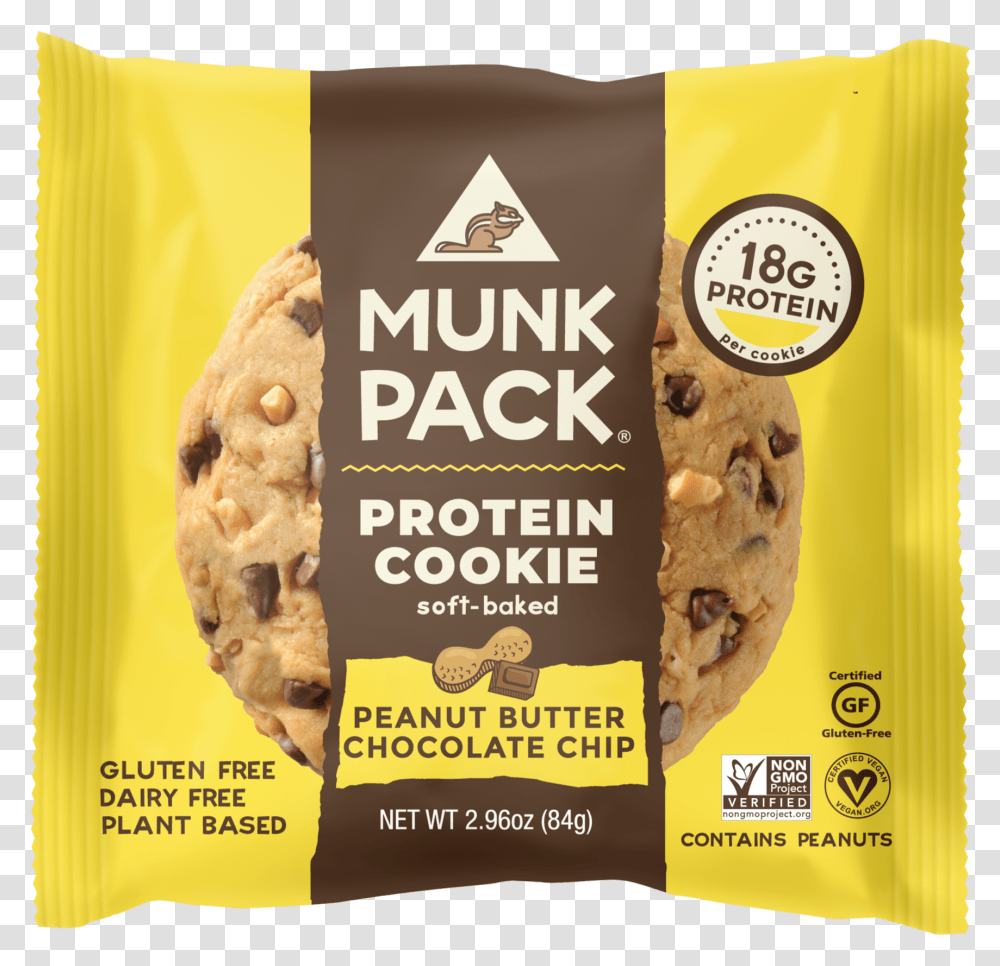 Munk Pack Protein Cookie, Food, Advertisement, Flyer, Poster Transparent Png