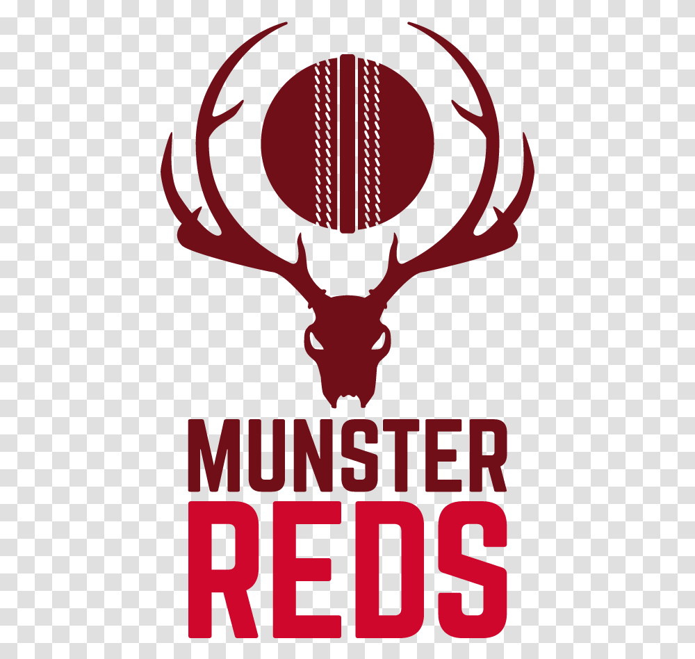 Munster Cricket Munster Reds Cricket Logo, Poster, Advertisement, Antler, Leisure Activities Transparent Png