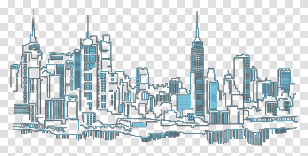 Mural New York City Wall Design Image, Urban, Building, Metropolis, High Rise Transparent Png