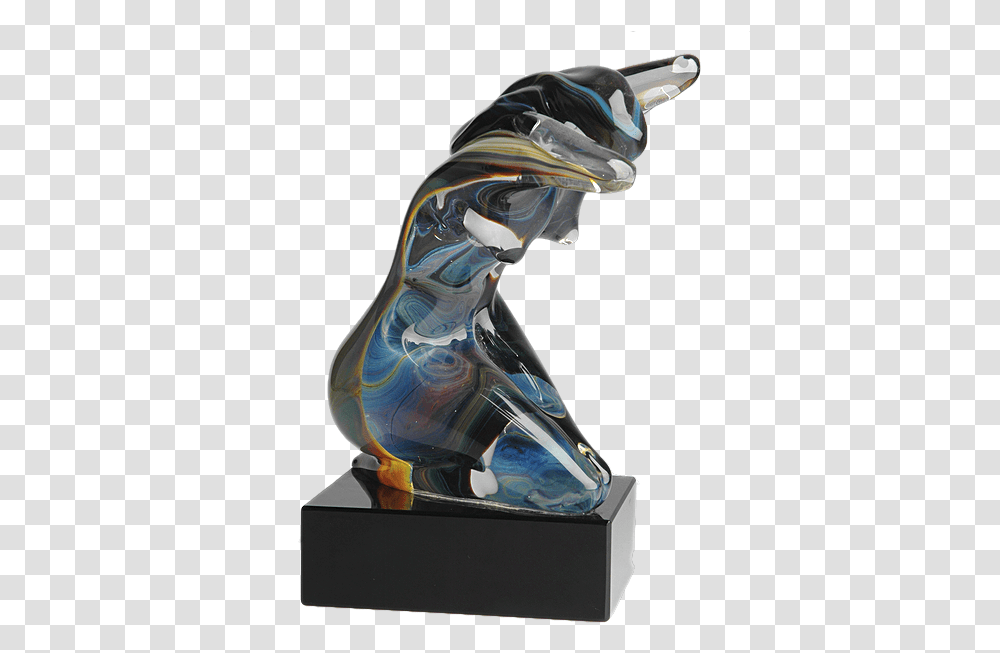 Murano Glass Figures Statua Vetro Murano, Trophy, Sculpture, Pottery Transparent Png