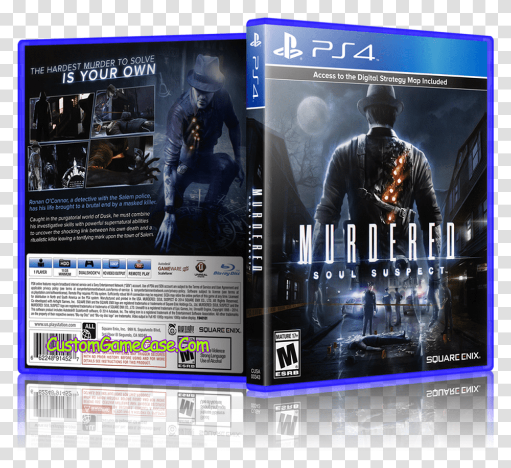 Murdered Soul Suspect Murdered Soul Suspect Ps4 Cover, Person, Human, Poster, Advertisement Transparent Png